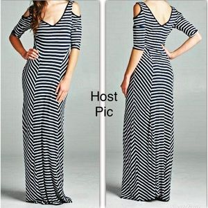 Cold Shoulder Maxi